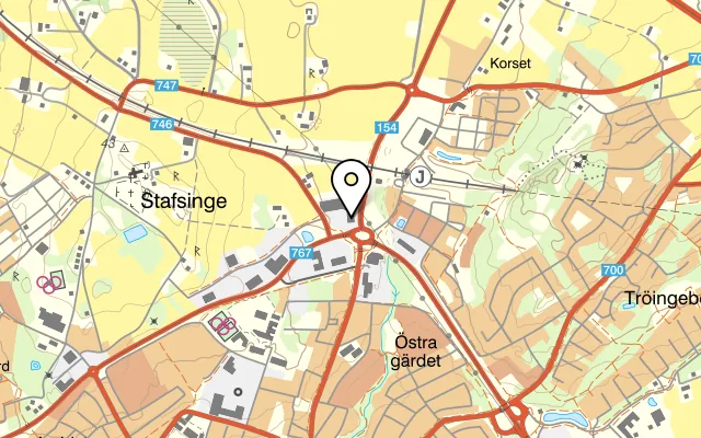 Karta som visar Sisi på Dalkullevägen 4, 311 39 Falkenberg