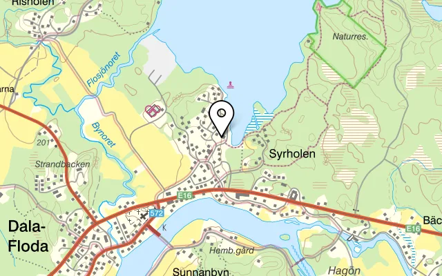 Karta som visar Dala-Floda Värdshus på Badvägen 6, 785 44 Dala-floda