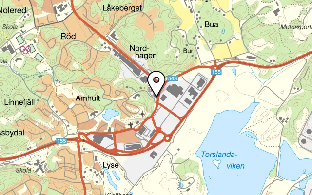 Karta som visar Tsuki Hana på Flygledarevägen 1, 423 37 Torslanda