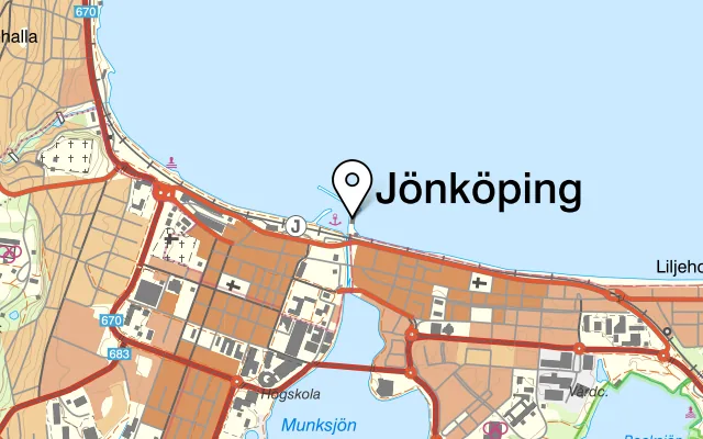 Karta som visar Dal Baffo på Östra Storgatan 73, 553 21 Jönköping