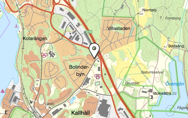 Karta som visar House We på Källtorpsvägen 85, 176 74 Järfälla