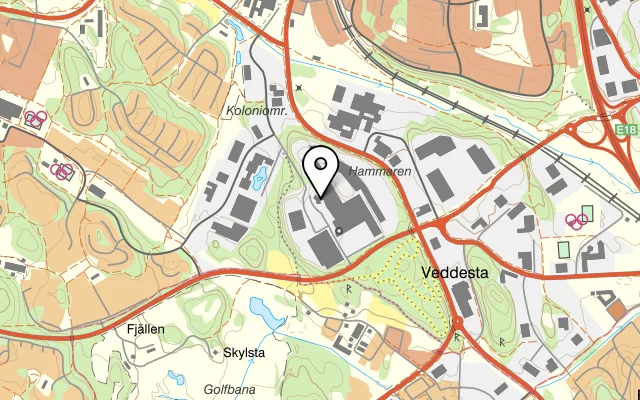 Karta som visar Elektronika på Elektronikhöjden 18, 175 43 Järfälla