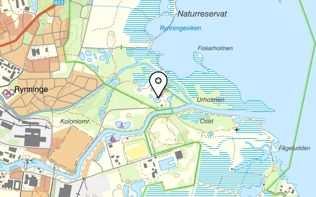 Karta som visar Café Naturens Hus på Oljevägen 15, 703 82 Örebro