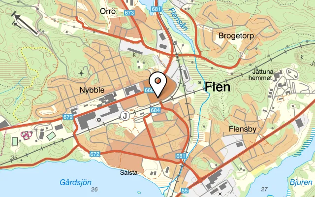 Karta som visar Biliwi på Norra Kungsgatan 3, 642 37 Flen