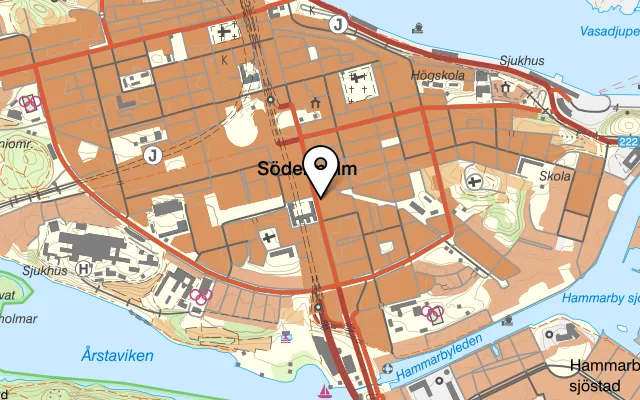 Karta som visar invece på Götgatan 73, 116 62 Stockholm