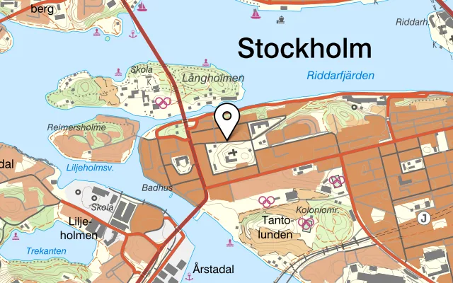 Karta som visar Libanesen på Högalidsgatan 40, 117 30 Stockholm