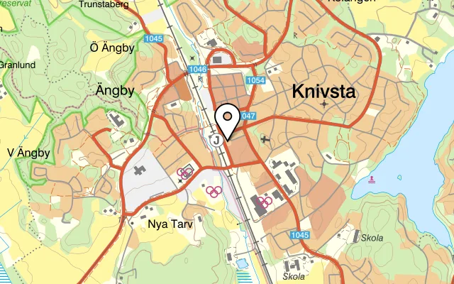 Karta som visar Grekens Taverna & Bar på Centralvägen 8, 741 40 Knivsta