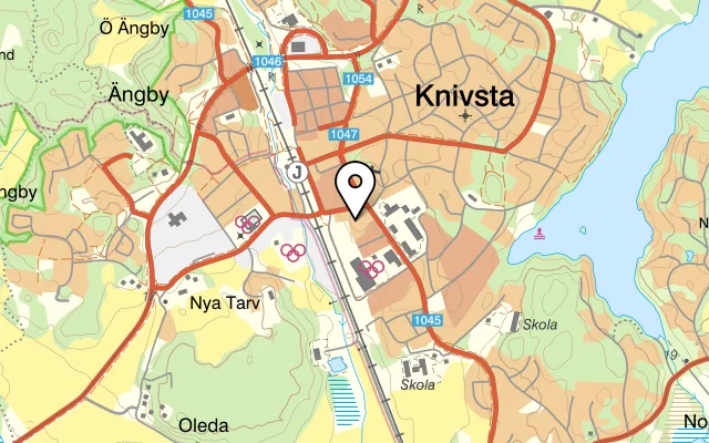 Karta som visar Särsta Wärdshus på Särsta torg 4A, 741 40 Knivsta