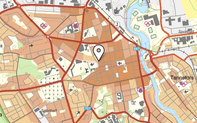 Karta som visar Pitcher's på Ågatan 57, 582 22 Linköping, Sweden