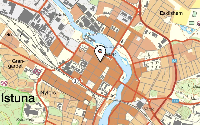 Karta som visar Pitchers på Kriebsensgatan 5, 632 20 Eskilstuna, Sweden