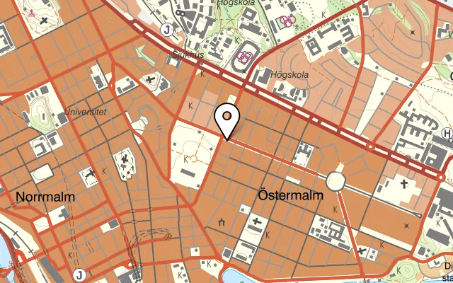 Karta som visar Esplanad på Karlavägen 36, 114 49 Stockholm