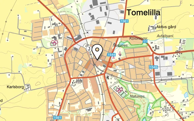 Karta som visar Thai Garden på Torget 15, 273 30 Tomelilla
