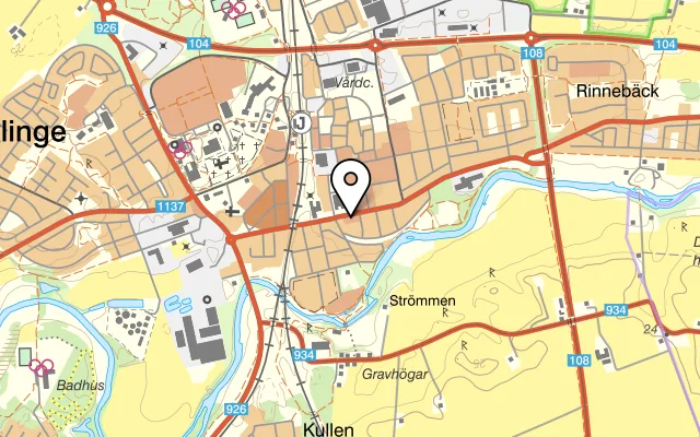 Karta som visar Pizzeria Ferrari på Kvarngatan 36, 233 41 Kävlinge
