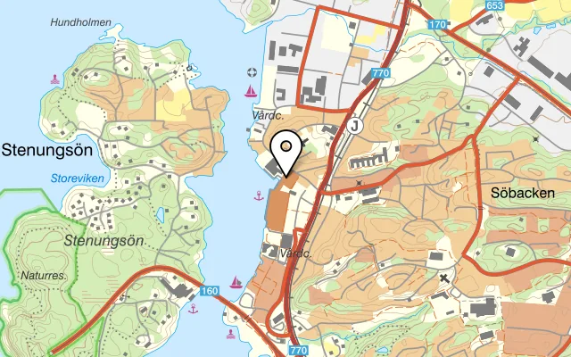 Karta som visar Kesar på Strandtorget 5, 444 30 Stenungsund