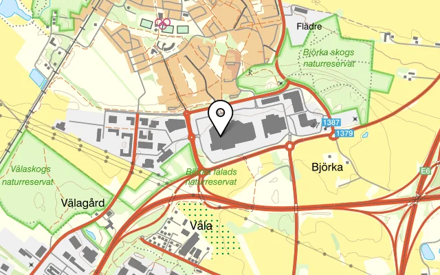 Karta som visar På Bergs på Stora BERG 110, 305 75 Getinge
