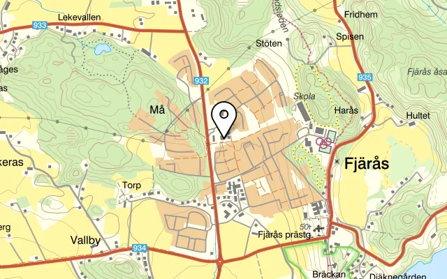 Karta som visar The Thai i Fjärås på Rajgräsvägen 5, 439 71 Fjärås