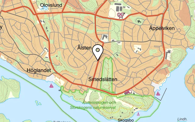 Karta som visar Il Bicchiere på Ålstensgatan 26, 167 65 Bromma