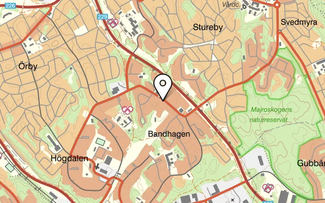 Karta som visar Bengal Diner på Bandhagsplan 9, 124 32 Bandhagen