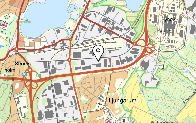 Karta som visar Dragon Solåsen AB på Solåsvägen 8B, 553 03 Jönköping