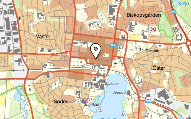 Karta som visar Signatur på Sandgärdsgatan 12, 352 30 Växjö