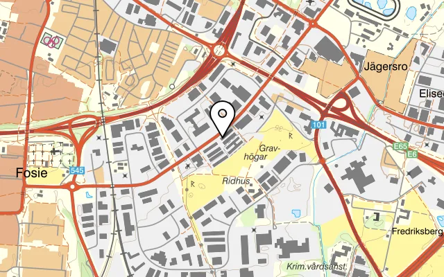 Karta som visar Fosie på Agnesfridsvägen 184, 213 75 Malmö