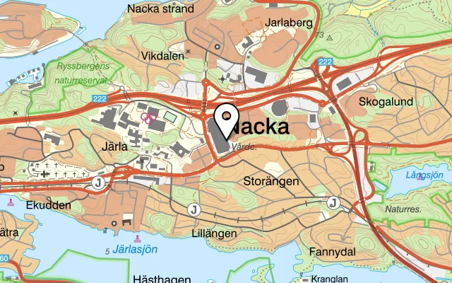 Karta som visar Asian Delicious på Forumvägen 12, 131 53 Nacka