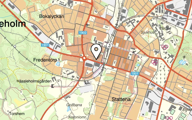 Karta som visar Tasty Garden på Tredje Avenyen 7, 281 48 Hässleholm
