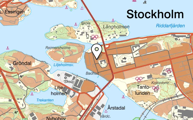 Karta som visar Indian Inn på Verkstadsgatan 11-13, 117 36 Stockholm