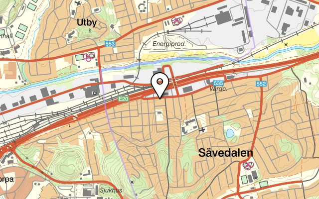 Karta som visar Cyrano på Göteborgsvägen 33, 433 60 Sävedalen