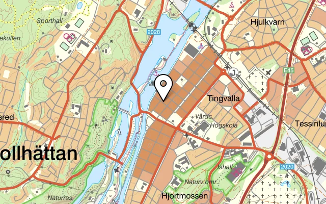 Karta som visar Muang Thai på Föreningsgatan 6, 461 30 Trollhättan